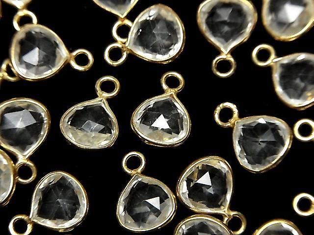 [Video] High Quality Crystal AAA Bezel Setting Chestnut 9x9mm Rose Cut 18KGP 2pcs