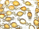 [Video] High Quality Citrine AAA Bezel Setting Freeform Rose Cut [Both Sides] 18KGP 3pcs