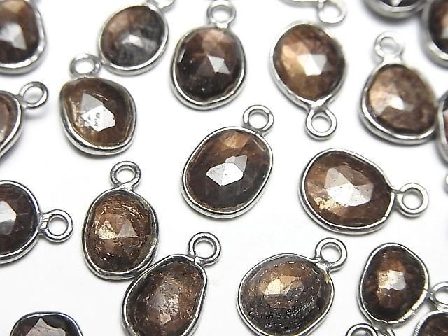 [Video] Golden Sheen Sapphire AAA Bezel Setting Freeform Rose Cut [One Side] Silver925 3pcs