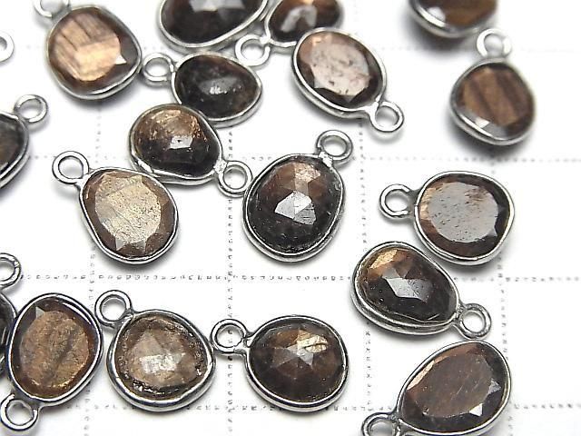 [Video] Golden Sheen Sapphire AAA Bezel Setting Freeform Rose Cut [One Side] Silver925 3pcs