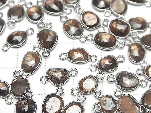 [Video] Golden Sheen Sapphire AAA Bezel Setting Freeform Rose Cut [Both Sides] Silver925 3pcs
