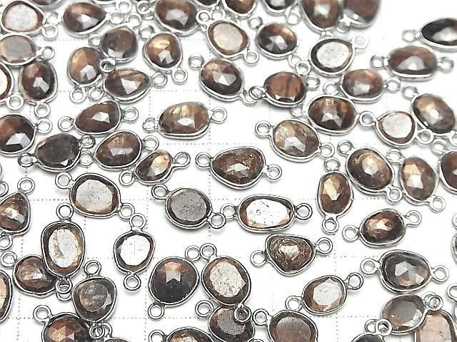 [Video] Golden Sheen Sapphire AAA Bezel Setting Freeform Rose Cut [Both Sides] Silver925 3pcs