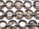 [Video] Lemurian Obsidian Coin 10x10mm half or 1strand beads (approx. 15 inches/38 cm)