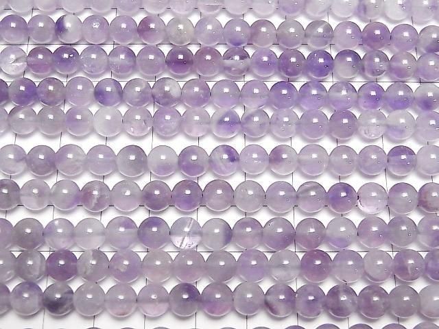 [Video] Light Color Amethyst AA Round 6mm 1strand beads (approx. 15 inches/36 cm)