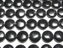 [Video] Midnight Lace Obsidian Coin 14x14mm half or 1strand beads (approx. 15 inches/37 cm)