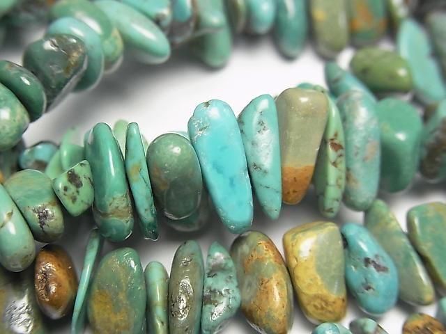 [Video] Turquoise AA++ Chips (Small Nugget) 1strand beads (approx. 15 inches/38 cm)