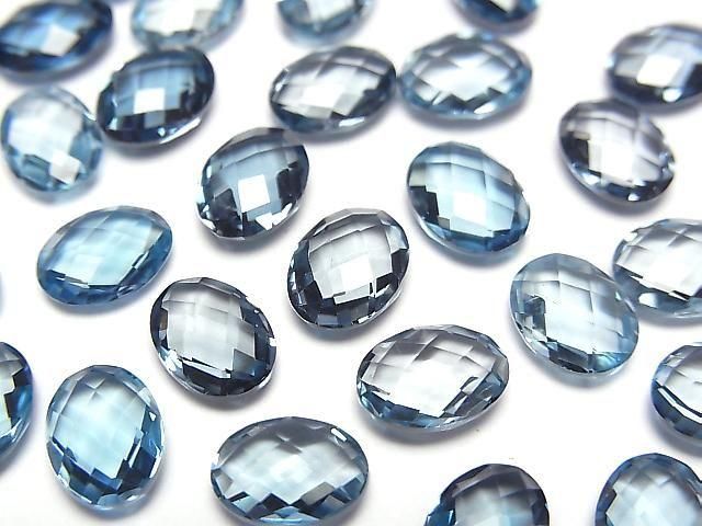[Video] High Quality Grayish Blue Topaz AAA Loose Stone Oval Cushion Cut 8x6mm (2pcs)