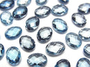 [Video] High Quality Grayish Blue Topaz AAA Loose Stone Oval Cushion Cut 8x6mm (2pcs)