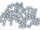 [Video] Japanese Akoya Pearls AA++ Round 7mm Silver Blue [Drilled Hole] 5pcs
