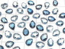 [Video] High Quality Grayish Blue Topaz AAA Loose Stone Pear Shape Cushion Cut 8x6mm 2pcs