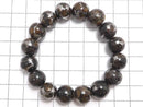 [Video][One of a kind] Kenya Sericho Pallasite Meteorite Round 12mm Bracelet NO.1