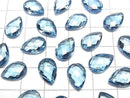 [Video] High Quality Swiss Blue Topaz AAA Loose Stone Pear Shape Cushion Cut 12x8mm 1pc