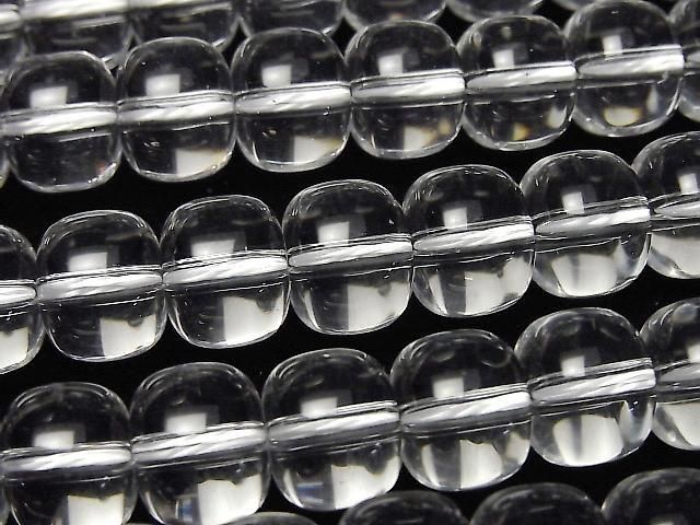[Video] Crystal (Smelted Quartz) AAA Rondelle (Heishi) 10x10x8mm 1strand beads (approx. 15 inches/36 cm)