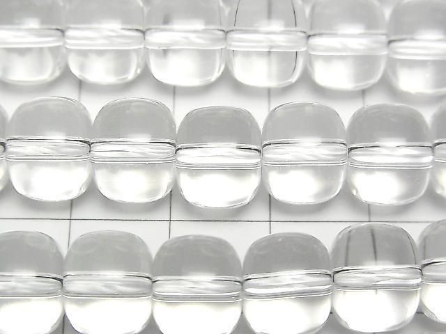 [Video] Crystal (Smelted Quartz) AAA Rondelle (Heishi) 10x10x8mm 1strand beads (approx. 15 inches/36 cm)