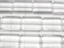 [Video] Crystal (Smelted Quartz) AAA Rectangle 15x10mm 1strand beads (approx. 14 inches/35 cm)