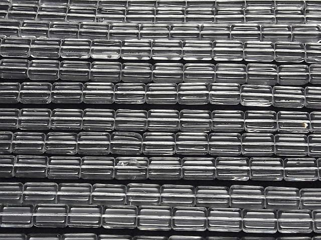 [Video] Crystal (Smelted Quartz) AAA Rectangle 15x10mm 1strand beads (approx. 14 inches/35 cm)