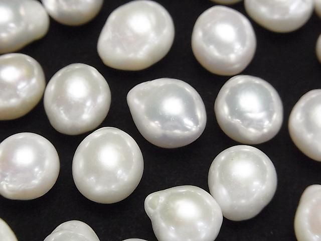 [Video] Fresh Water Pearl AA++ Loose Stone Drop - Potato 10-14mm White 3pcs