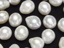 [Video] Fresh Water Pearl AA++ Loose Stone Drop-Potato 10-14mm White 3pcs