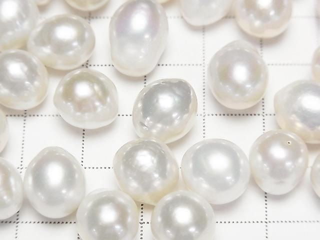 [Video] Fresh Water Pearl AA++ Loose Stone Drop - Potato 10-14mm White 3pcs