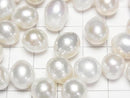[Video] Fresh Water Pearl AA++ Loose Stone Drop-Potato 10-14mm White 3pcs
