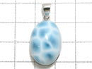 [Video][One of a kind] Larimar Pectolite AAA Pendant Silver925 NO.42
