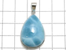 [Video][One of a kind] Larimar Pectolite AAA Pendant Silver925 NO.48