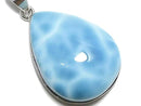 [Video][One of a kind] Larimar Pectolite AAA Pendant Silver925 NO.49