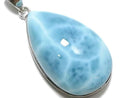 [Video][One of a kind] Larimar Pectolite AAA Pendant Silver925 NO.51