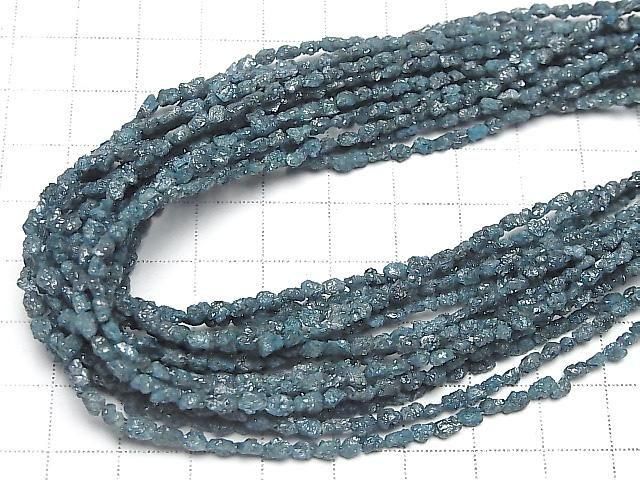 [Video] Blue Diamond Rough Nugget Half or 1strand beads (approx. 15 inches/38 cm)