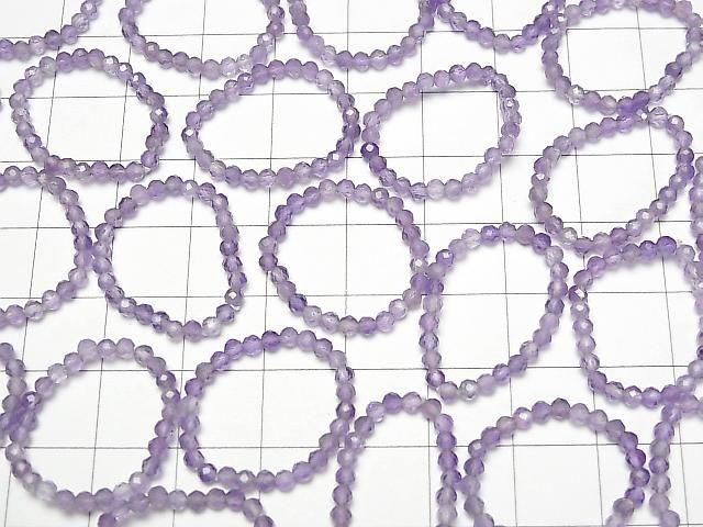 [Video] High Quality! Amethyst Faceted Round 2mm 3pcs (Ring)