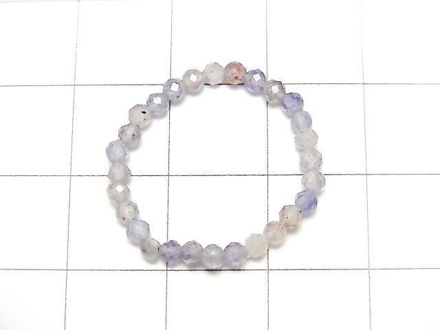 [Video] High Quality! Bloodshot Iolite Faceted Round 2mm 3pcs (Ring)