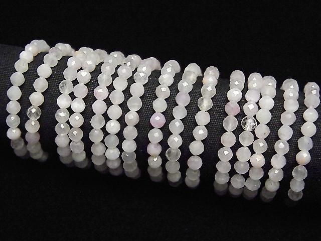 [Video] High Quality! Spodumene Kunzite Faceted Round 2mm 3pcs (Ring)