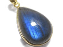 [Video][One of a kind] Blue Labradorite AAA Pendant 18KGP NO.76