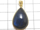 [Video][One of a kind] Blue Labradorite AAA Pendant 18KGP NO.76