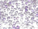 [Video]High Quality Amethyst AAA Half Drilled Hole Faceted Drop 6x5mm 5pcs