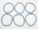 [Video]Aquamarine AA++ Round 6mm Bracelet