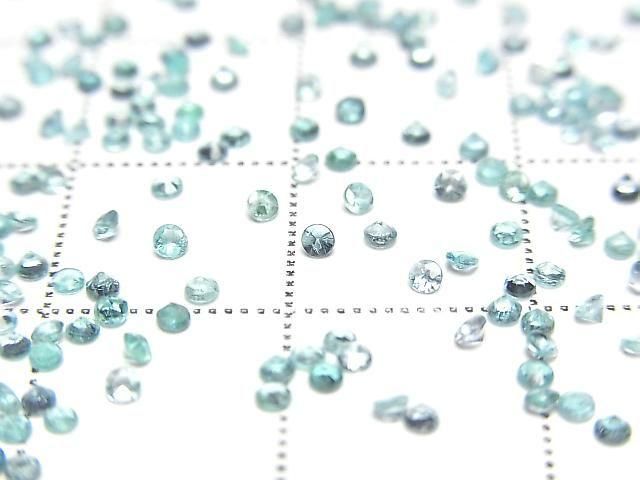 [Video] High Quality Paraiba Tourmaline AAA Loose Stone Round Faceted 1.5x1.5mm 5pcs
