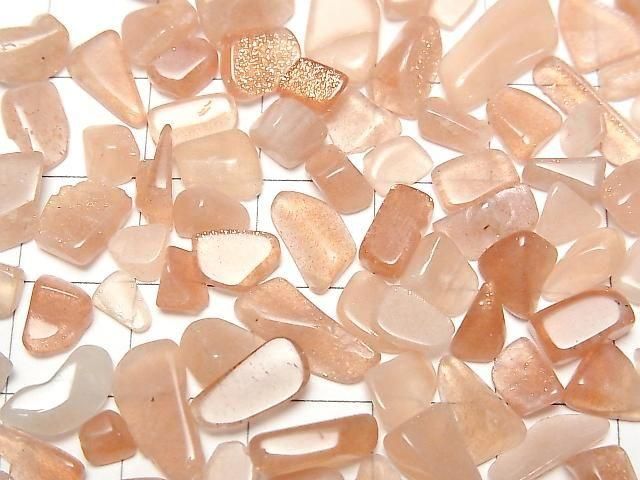 Orange Moonstone AAA- Undrilled Chips 100g