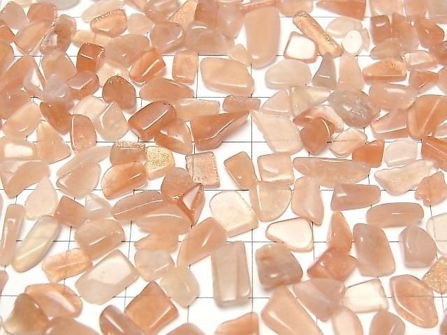 Orange Moonstone AAA- Undrilled Chips 100g