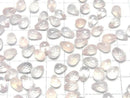 [Video]High Quality Rose Quartz AAA Half Drilled Hole Faceted Drop 8x6mm 3pcs