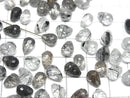 [Video] High Quality Tourmaline Quartz AAA- Half Drilled Hole Faceted Drop 8x6mm 3pcs