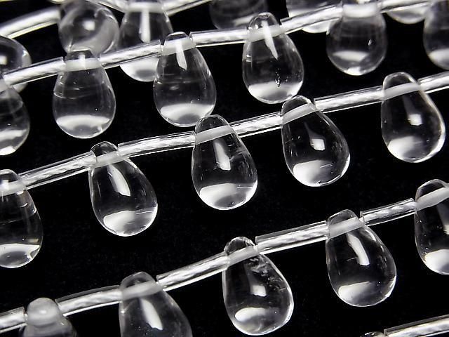 [Video] Crystal AAA Drop (Smooth) 9x6x6mm half or 1strand beads (approx. 15 inches/38 cm)