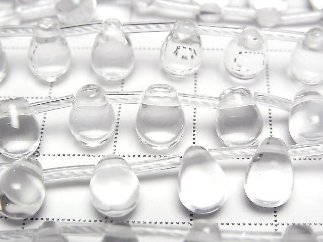 [Video] Crystal AAA Drop (Smooth) 9x6x6mm half or 1strand beads (approx. 15 inches/38 cm)