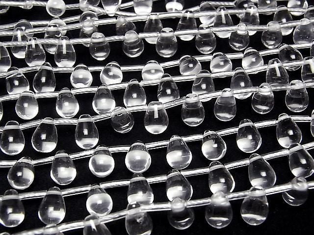 [Video] Crystal AAA Drop (Smooth) 9x6x6mm half or 1strand beads (approx. 15 inches/38 cm)