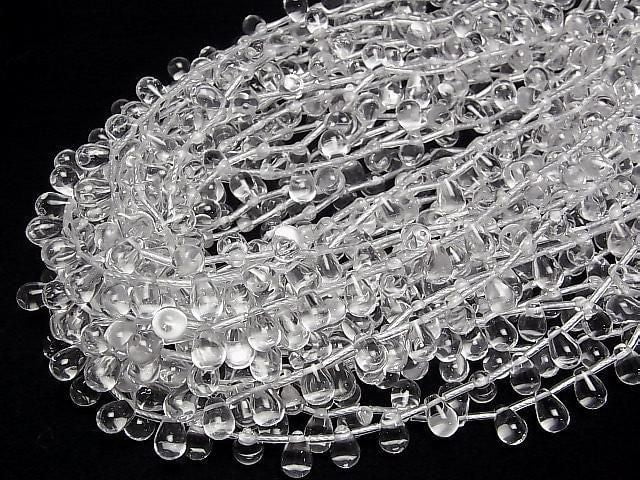 [Video] Crystal AAA Drop (Smooth) 9x6x6mm half or 1strand beads (approx. 15 inches/38 cm)
