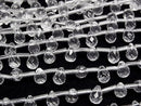 [Video] Crystal AAA Drop Faceted Briolette 9x6x6mm half or 1strand beads (approx. 15 inches/38 cm)