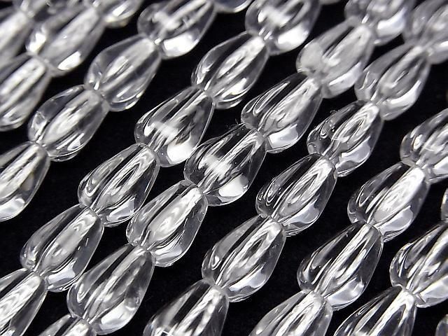[Video] Crystal AAA Vertical Hole 6 Faceted Drop 9x6x6mm Half or 1strand beads (approx. 15 inches/36 cm)