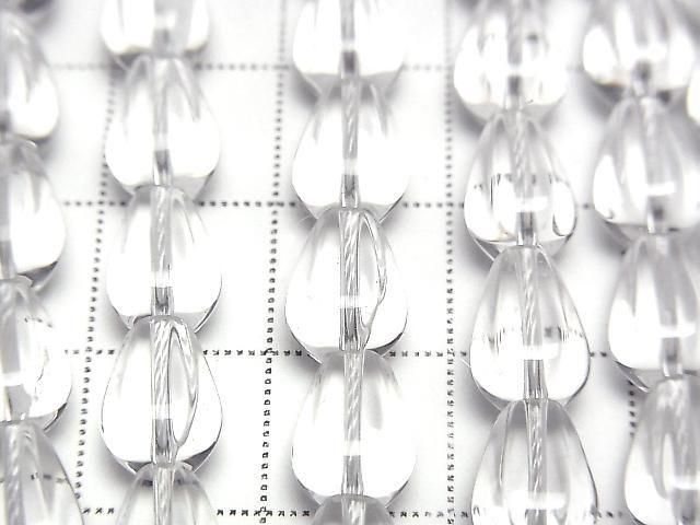 [Video] Crystal AAA Vertical Hole 6 Faceted Drop 9x6x6mm Half or 1strand beads (approx. 15 inches/36 cm)