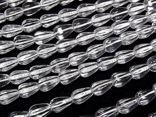 [Video] Crystal AAA Vertical Hole 6 Faceted Drop 9x6x6mm Half or 1strand beads (approx. 15 inches/36 cm)