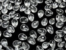 [Video] High Quality Crystal AAA- Half Drilled Hole Faceted Drop 8x6mm 3pcs